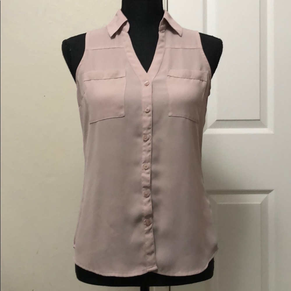 Lavender Sleeveless Portofino Shirt - Express